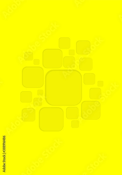 Obraz Yellow Square Shadow Background Desain Vector
