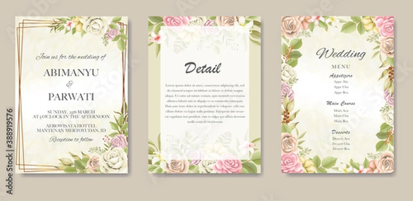 Obraz wedding invitation card 