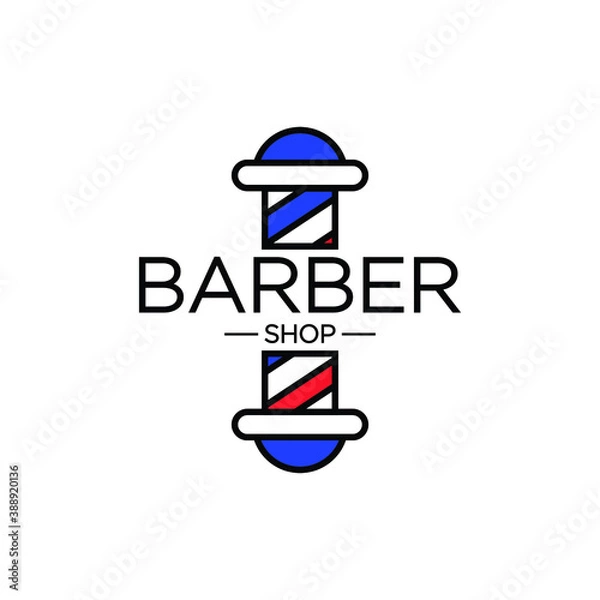 Obraz vector icon for barber shop logo