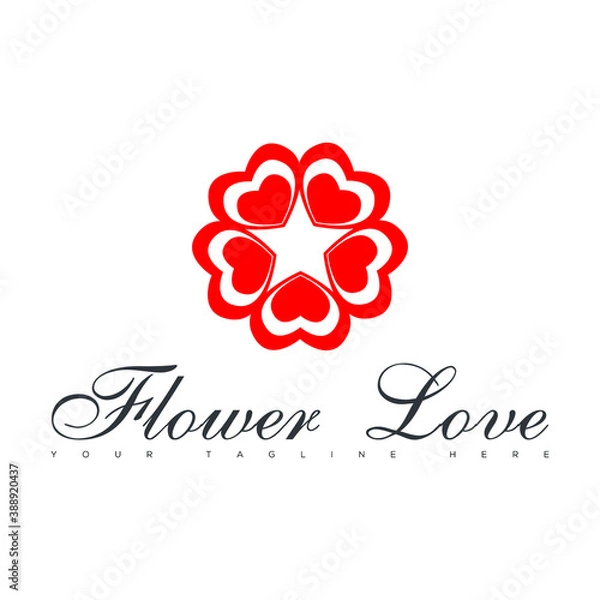 Obraz flower love illustration vector design