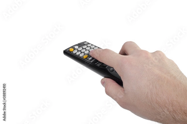 Obraz Hand holding remote control