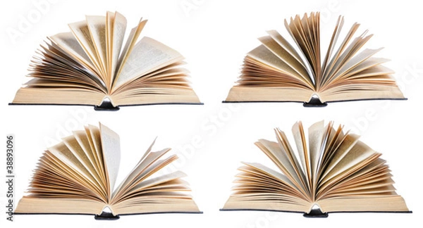 Fototapeta Four open books