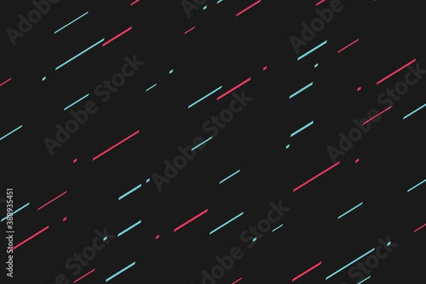 Fototapeta Abstract glitch lcolor line pattern. Technology background
