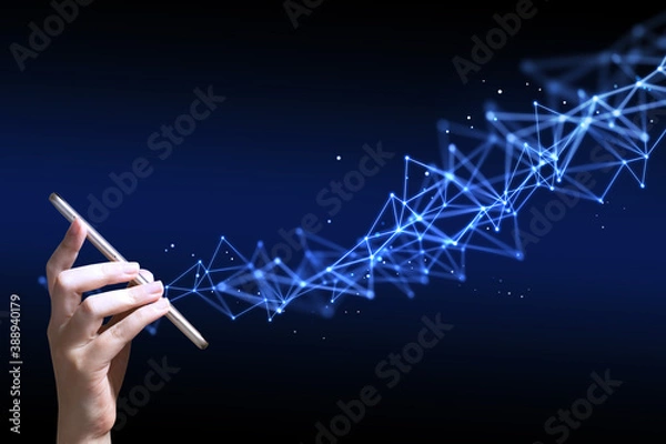 Obraz Abstract network background
