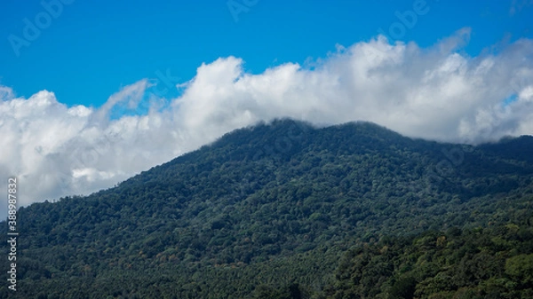 Fototapeta clouds over the mountains