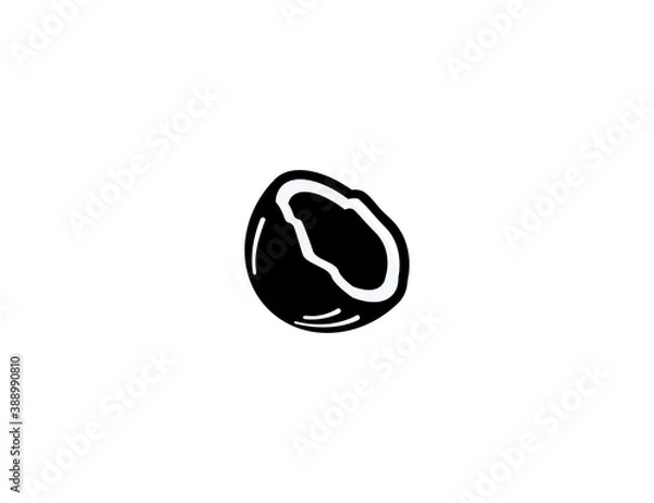 Obraz Coconut vector icon