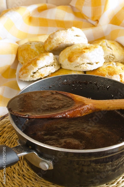 Obraz Chocolate sauce for biscuits