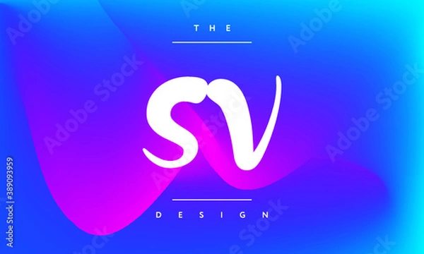 Fototapeta abstract design art premade logo initials monogram elegant alphabet