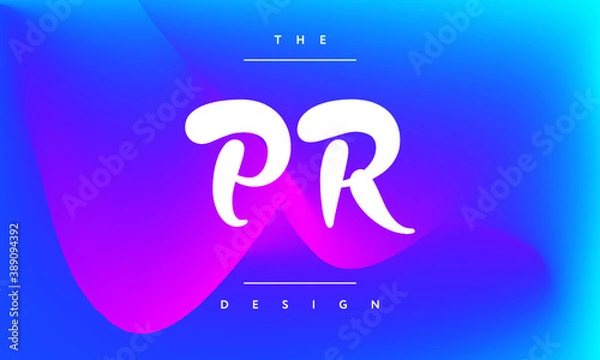 Fototapeta abstract design art premade logo initials monogram elegant alphabet