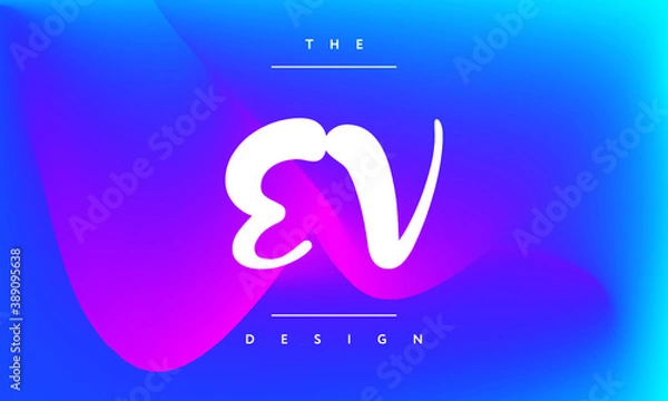 Fototapeta abstract design art premade logo initials monogram elegant alphabet