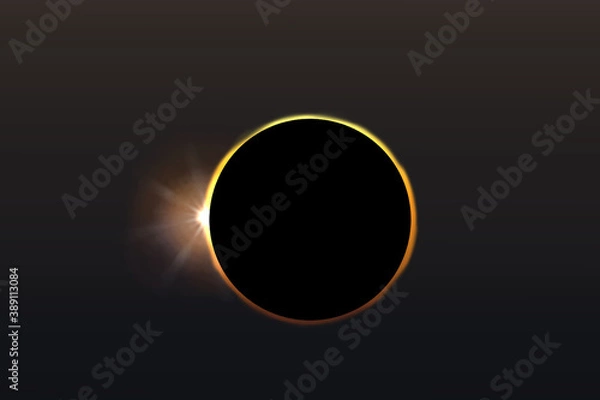 Fototapeta 3d render of a glowing sign