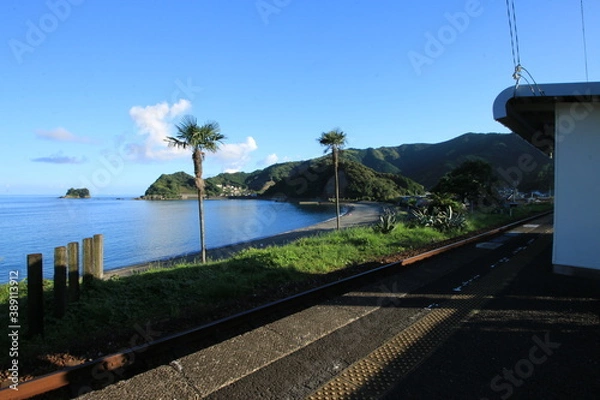 Obraz ホームから見える海