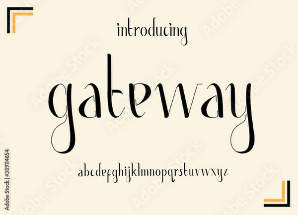 Obraz Vector Alphabet Letter (Typography Vector Illustration)