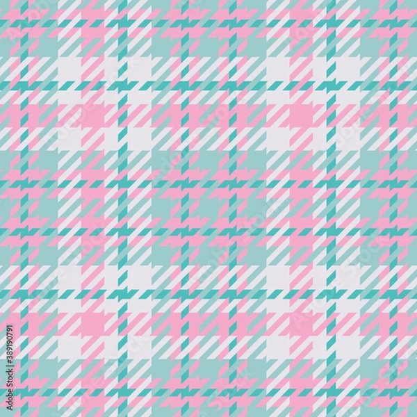 Fototapeta Tartan Plaid Seamless pattern in Easter colors. Vector illustration