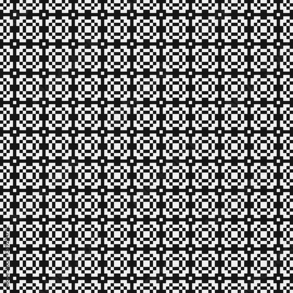 Fototapeta Abstract Cross Pattern Dots Logo generative computational art illustration