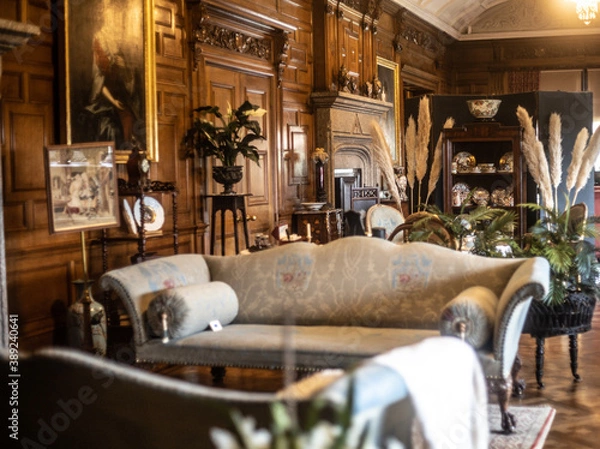Obraz Drawing room at Lanhydrock house Cornwall