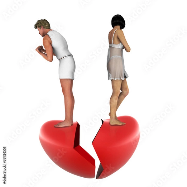 Obraz Coppia in crisi