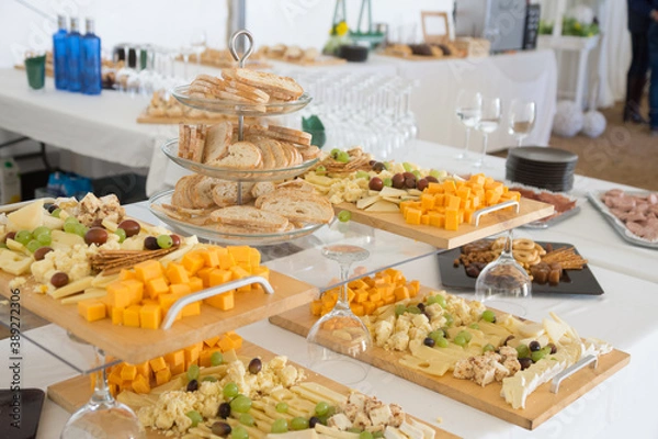 Fototapeta Detalle entrantes bufet