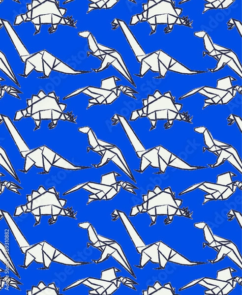 Obraz origami dinos
