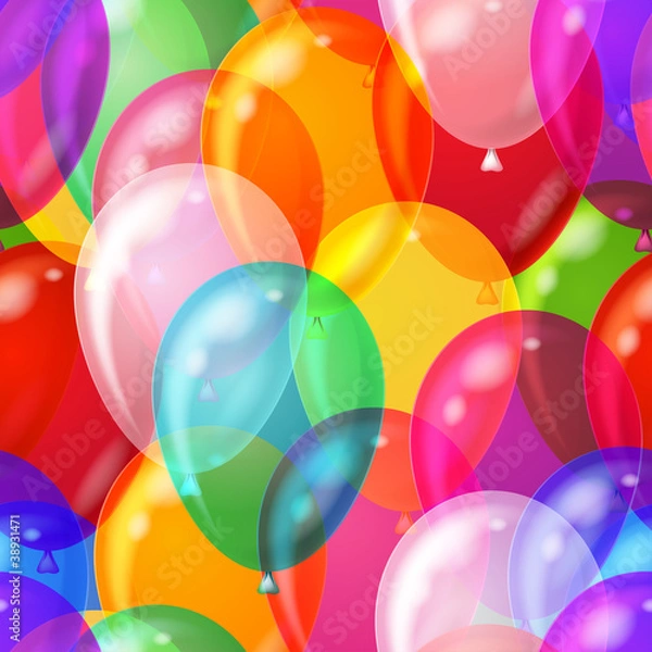 Fototapeta Balloon background seamless
