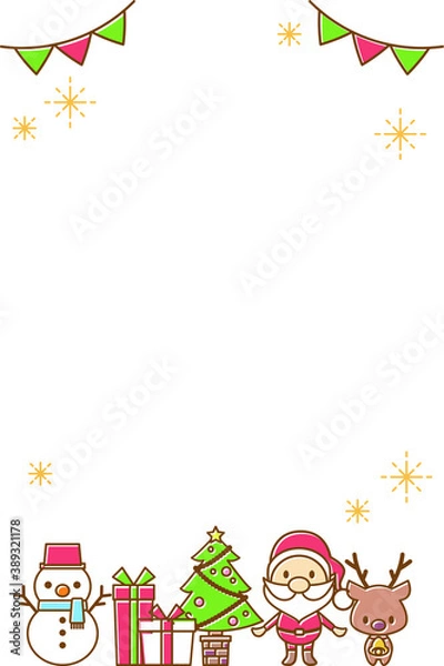 Obraz クリスマスカード素材