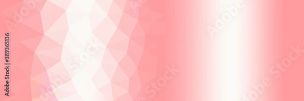 Fototapeta Abstract  pink background. Low poly background.