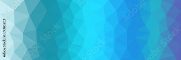 Obraz Abstract  blue background. Low poly background.