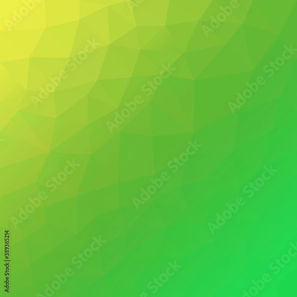 Fototapeta Abstract  green background. Low poly background.