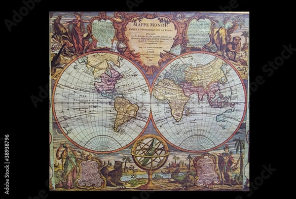 Obraz Mapa mundi antiguo