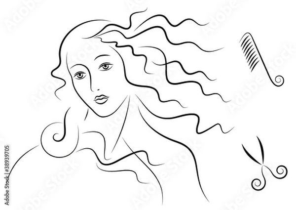 Obraz Aphrodite's hair