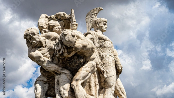 Obraz Soldier Statue, Rome