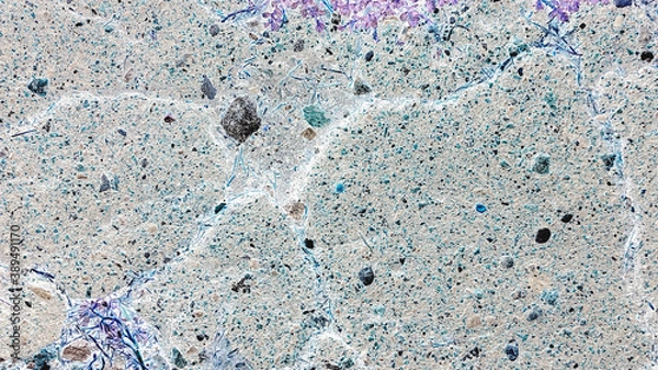 Obraz Earth Crash Effect. Horizontal Abstract Concept. 