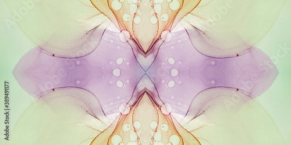 Obraz Geometric Decor. Decorative Element. Sea Backdrop. Wedding Endless Geometric Decor. Space Swirl. Seamless Template.  Colorful Fashion Artwork.