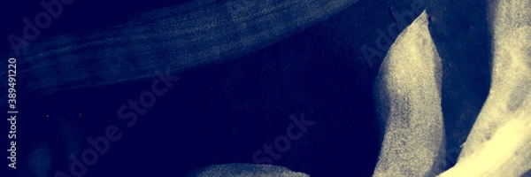 Obraz African Paint. Sketch Background. Yellow Elegant Poster. Summer Paint.  Indigo Blue and Azure Navy Floral Layout. African Paint. Abstract Graphic Wallpaper.