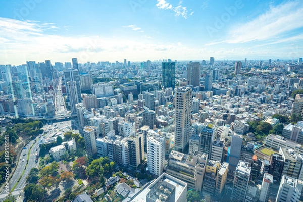 Obraz 【東京タワーより】東京都内、都市景観/港区方面