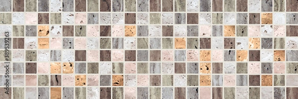 Obraz beige and brown toned granite mosaic background