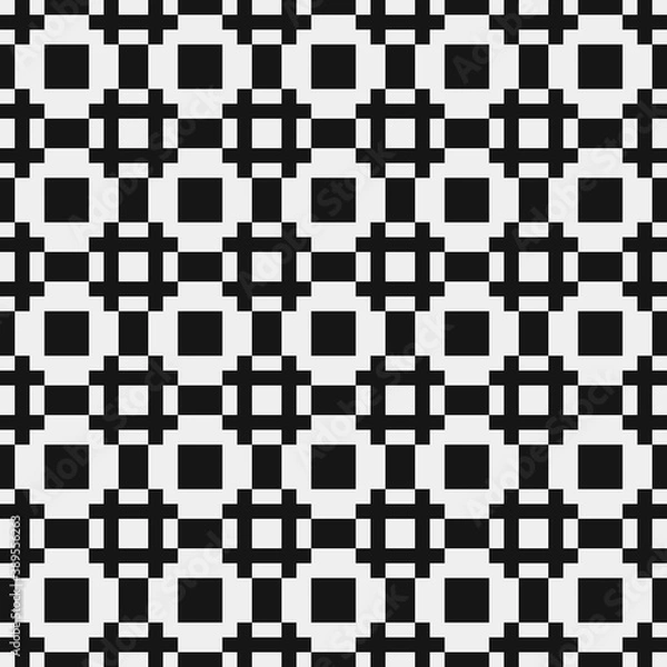 Fototapeta Abstract Cross Pattern Dots Logo generative computational art illustration