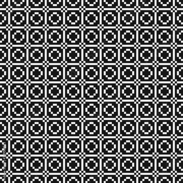 Fototapeta Abstract Cross Pattern Dots Logo generative computational art illustration