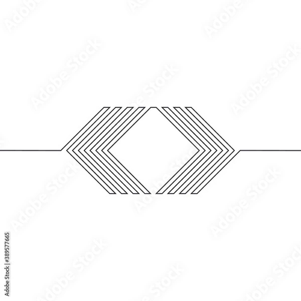 Fototapeta Abstract Hipster One Line Background . Vector Design .