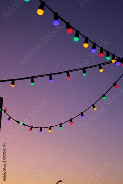 Obraz Guirlandes d'une soirée d'été