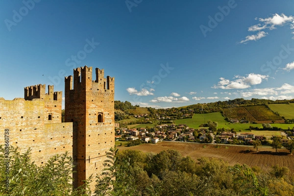Fototapeta view from Castell’Arquato