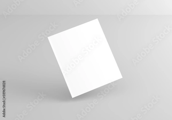 Obraz Mockup book cover with grey background.