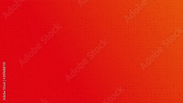 Fototapeta Orange Microchip Technology Background,Hi-tech Digital and security Concept design,Free Space For text in put,Vector illustration.