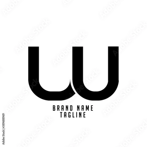 Obraz LU initials logo, name initials logo, company initials logo, person initials logo.