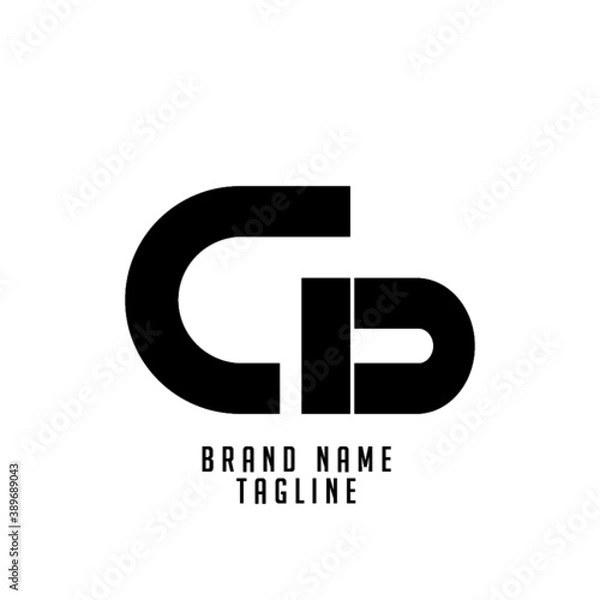 Obraz CD initials logo, name initials logo, company initials logo, person initials logo.