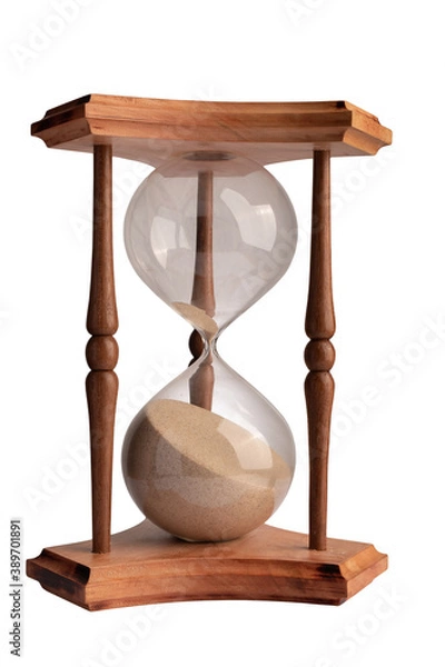 Obraz hourglass isolated on white