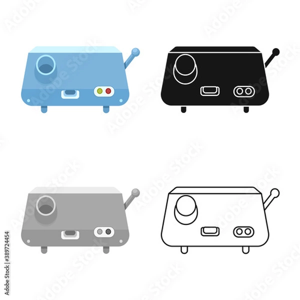 Fototapeta Vector illustration of juicer and machine sign. Web element of juicer and process vector icon for stock.