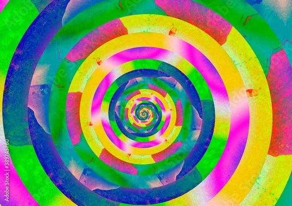 Fototapeta espiral multicolor