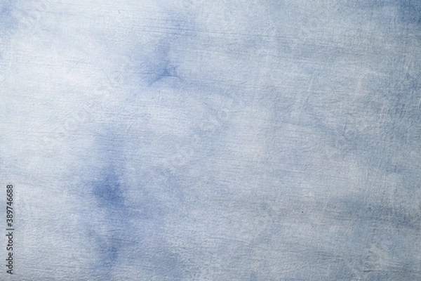 Fototapeta Modern textured abstract background with place for text, texture of jeans, blue color