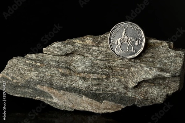 Obraz stone on a black